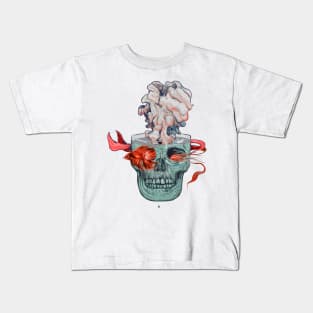 Red Fish and Smokey Skull Kids T-Shirt